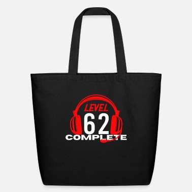Equalizer Birthday Video Gamer Level Complete 62 - Eco-Friendly Tote Bag