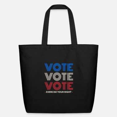Vote Vote Vote Vote Retro - Eco-Friendly Tote Bag