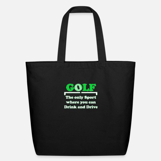 Funny Golfers Gift Drive Responsibly Fashion Zip Tote Bag 