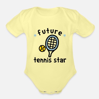 Tennis Tennis Star - Organic Short-Sleeved Baby Bodysuit