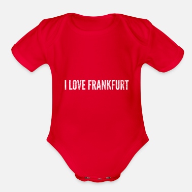I Love Frankfurt I LOVE FRANKFURT - Organic Short-Sleeved Baby Bodysuit