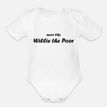 Poor Willie the Poor - Organic Short-Sleeved Baby Bodysuit