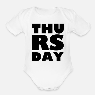 Thursday Thursday - Organic Short-Sleeved Baby Bodysuit