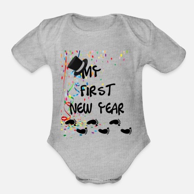 Years My First New Year - Organic Short-Sleeved Baby Bodysuit