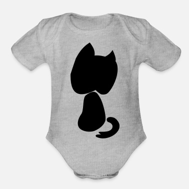 Black Cat BLACK CAT - Organic Short-Sleeved Baby Bodysuit