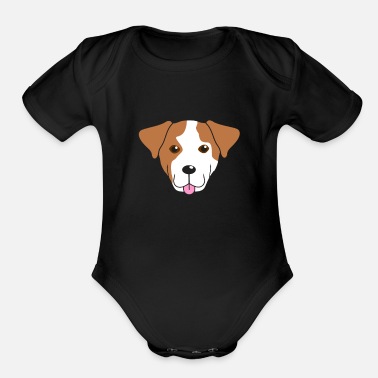 Dog Head Dog Head - Organic Short-Sleeved Baby Bodysuit