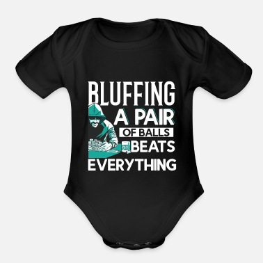 Bluff bluff - Organic Short-Sleeved Baby Bodysuit