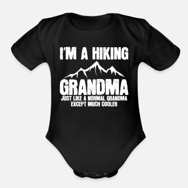 Hiking Hiking Hiking Hiking - Organic Short-Sleeved Baby Bodysuit