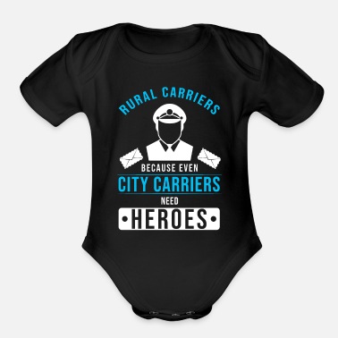 Carrier Rural Carriers - Organic Short-Sleeved Baby Bodysuit