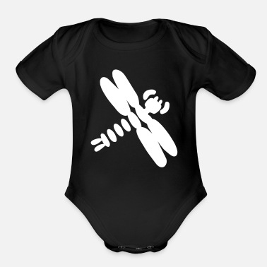 Fly-insect Flying Insect - Organic Short-Sleeved Baby Bodysuit