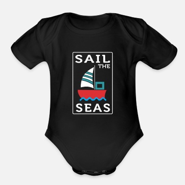 Sailing Sailing - Organic Short-Sleeved Baby Bodysuit