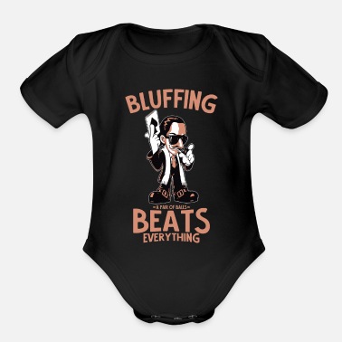 Bluff bluff - Organic Short-Sleeved Baby Bodysuit