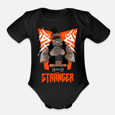Street Fighter street fighter - Organic Short-Sleeved Baby Bodysuit