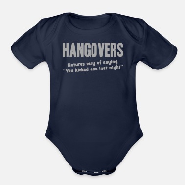 Hangover Hangovers - Organic Short-Sleeved Baby Bodysuit