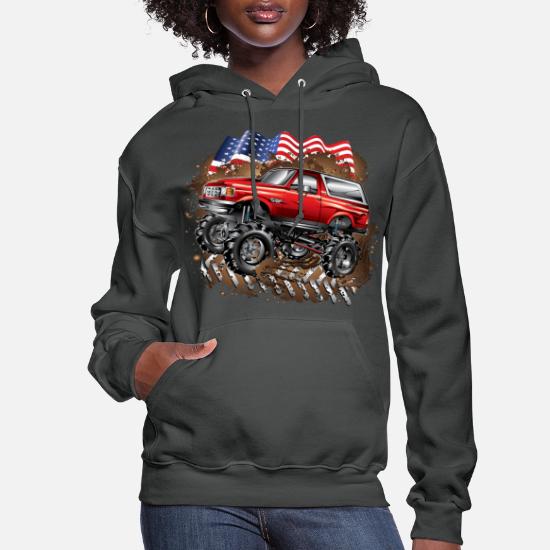 Hoody Crewneck Sweatshirt Mud Truck 4x4 for Men or Women