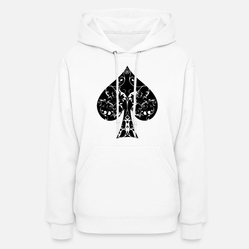 Ace of Spade floral tribal spades poker hold ´em Women's Hoodie
