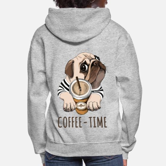 I Love My Pug Dog Womens Ladies Hoody Hoodie Hooded Sweatshirt Gift Present 