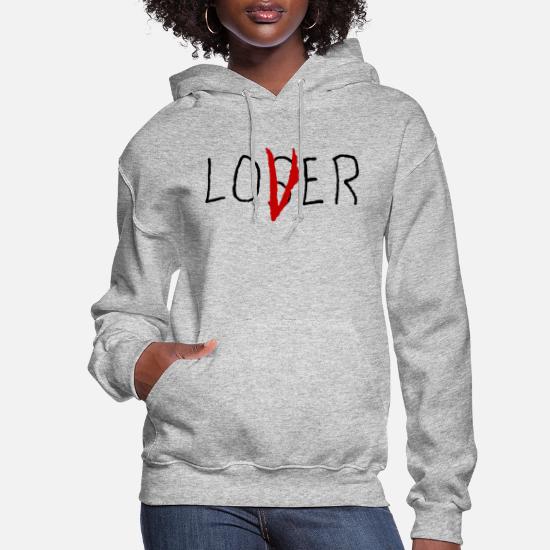 Lover Not A Loser Funny Printed Adults Hoodie Warm Hooded Hoody Mens Womens 