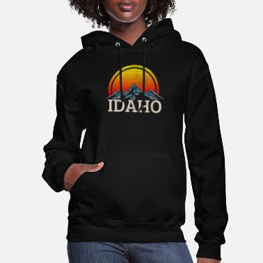 Tenacitee Girls Living in New Hampshire with Idaho Roots Hooded Sweatshirt 