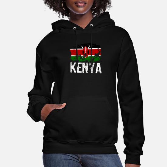Unisex Premium Hoodie/Hooded Top Kenya Grunge Style Flag 