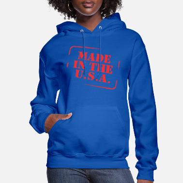 Aiguan Proudly Made in The USA Womens Hoodie Sweatshirt with Pocket