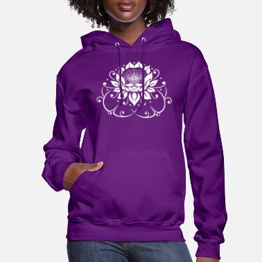 Magic Lotus Flower Womens Girls Novelty Cute Watercolor 3D Print Pullover Hooded Sweatshirt
