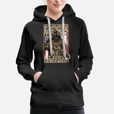 Guns Strong and brave moving ahead loving and loyal to - Women&#39;s Premium Hoodie