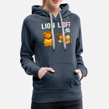 MUNIU Hoodies for Women Lion Print Fashion Hooded Couple Sweater Autumn Pocket Hooded Sweatshirt 