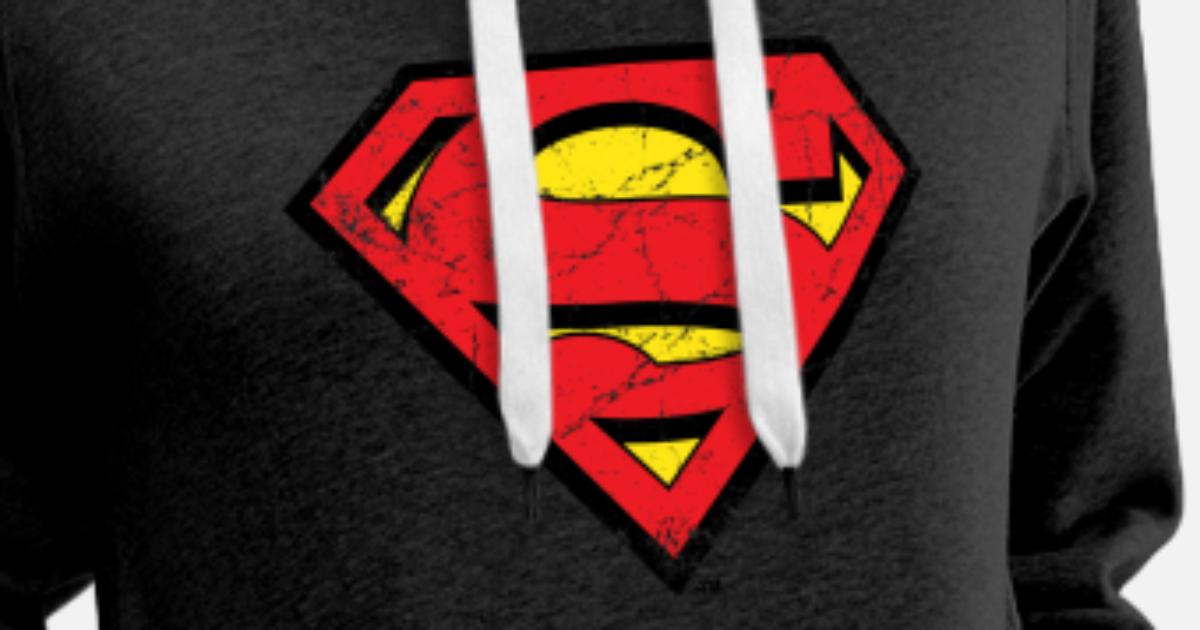 Superman S-Shield Logo vintage' Women's Premium Hoodie | Spreadshirt