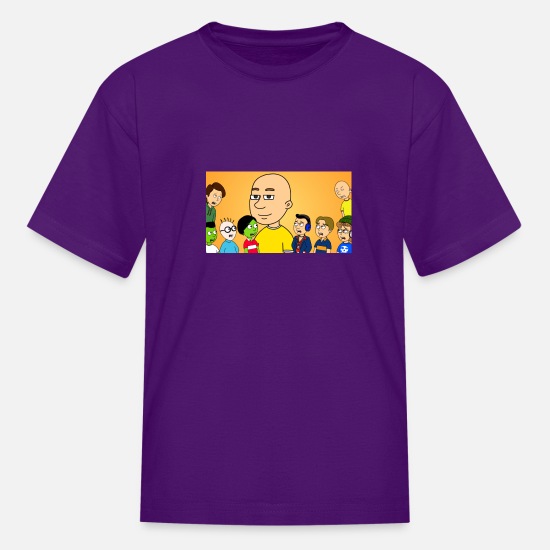 White Personalised Childrens Boys Caillou T-Shirt