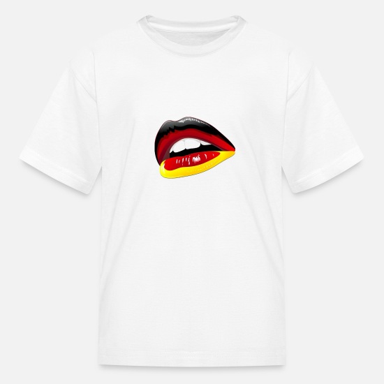 Labbra Sensuali Bandiera Germania Deutschland Kids T Shirt Spreadshirt