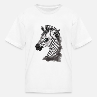 Funny Kids Childrens T-Shirt tee TShirt Zebra Stripe 