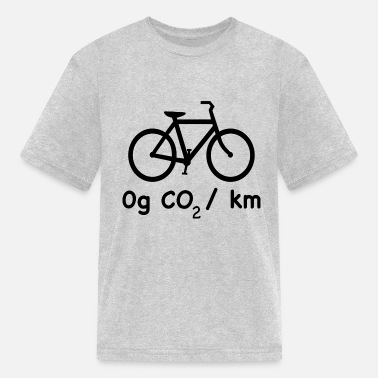 No planet - Bicycle no CO2 - climate change - Kids&#39; T-Shirt