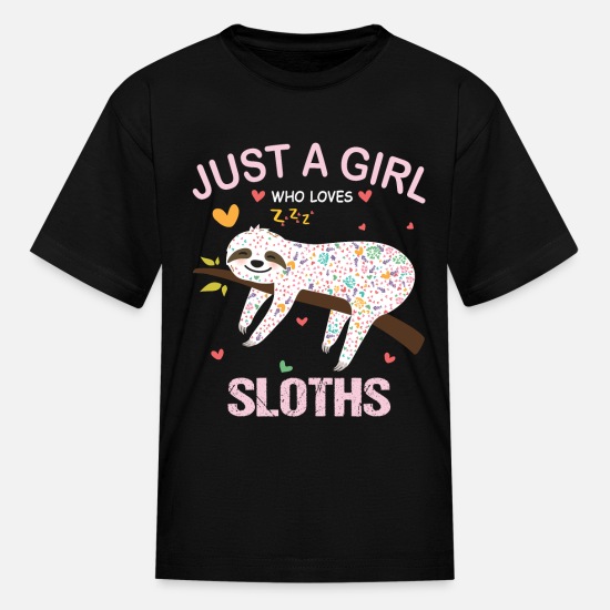 Mädchen This Girl Loves Sloths Faultier Pullover Hoodie