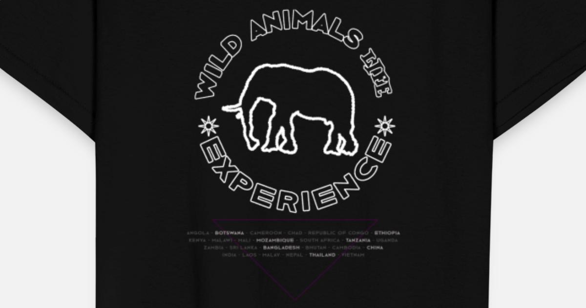 Wild Animals Live - White Elephant Outline' Kids' T-Shirt | Spreadshirt