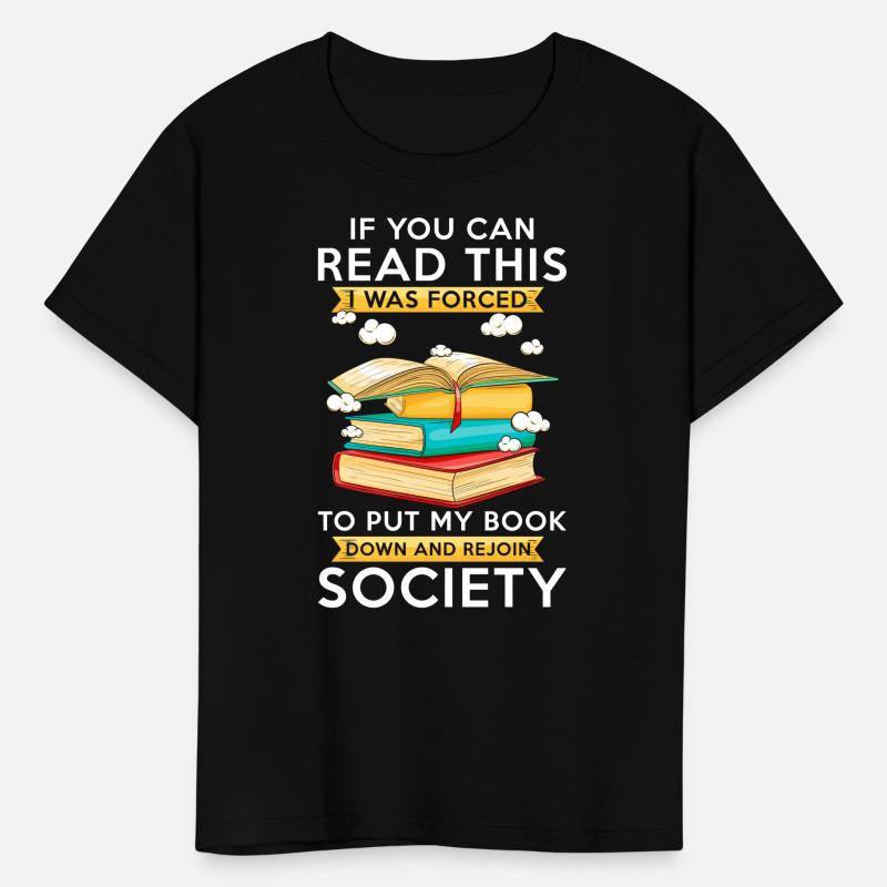 Book Reading Quotes' Kids' T-Shirt | Spreadshirt