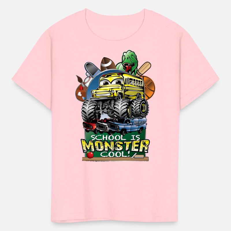 Monster School Bus' Kids' T-Shirt | Spreadshirt