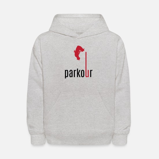 Kids Printed Hoodie The evolution of parkour 
