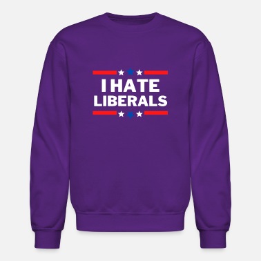 Love Trumps Hate Political Liberal Mens Fleece Crew Sweatshirt 