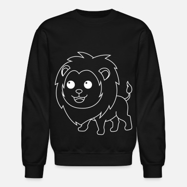Beast Lion cartoon animal - Unisex Crewneck Sweatshirt
