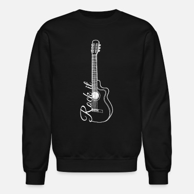 Guitar player hoodie guitarist sweatshirt for men musician rock band gift idea