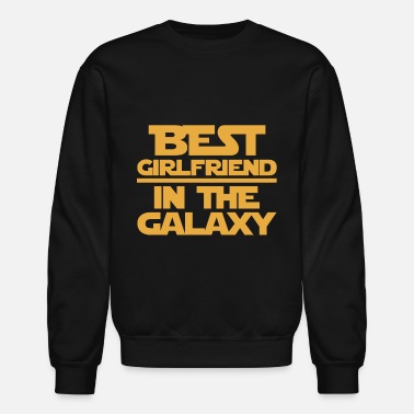 Best Girlfriend in The Galaxy Plush Sweater,Womens Fashion Winter Printing Long Sleeve Top Blouse Sweatshirt Eoeth