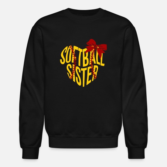 Softball Sister Heavy Blend Crewneck Sweatshirt Softball Sweater Softball Sister Gift Softball Sister Sweater Game Day Softball Sister