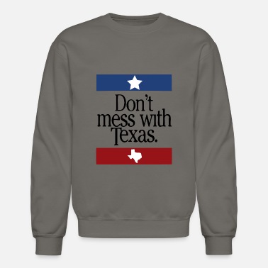 Aslgisy Hipster Dont Mess with Texas Mens Sweatshirt,Creative Printed Long Sleeves Cotton Tee 