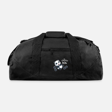 Funny The Struggle Is Real Gym Workout Panda Funny Gift - Duffle Bag