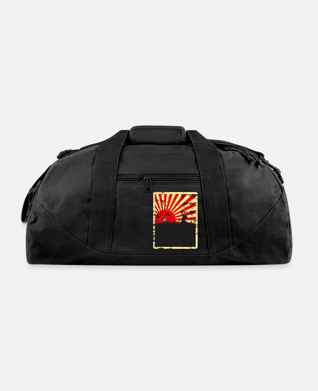Drawstring Backpack Rising Sun Flag Gym Bag