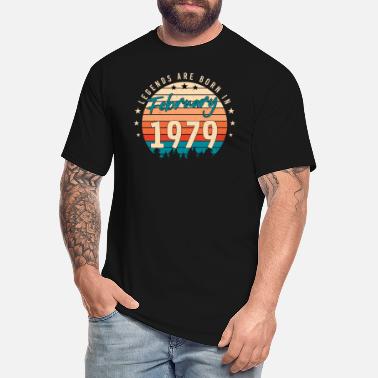 Birthday February 1979 Legend Vintage - Men&#39;s Tall T-Shirt
