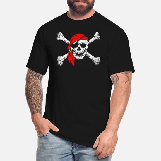 Hawaii Pirate Skull Cross Bones Logo Mens Tee Shirt