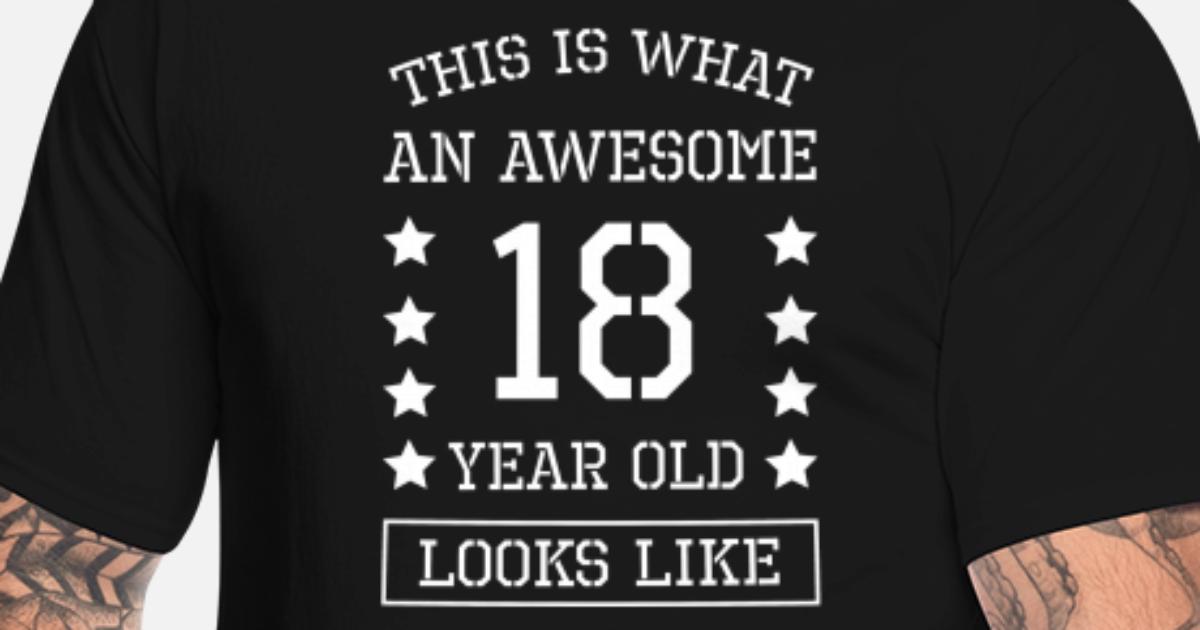 Life Begins At 18 Mens T-Shirt BORN In 2002 Year of Legends 18th Birthday Gift 