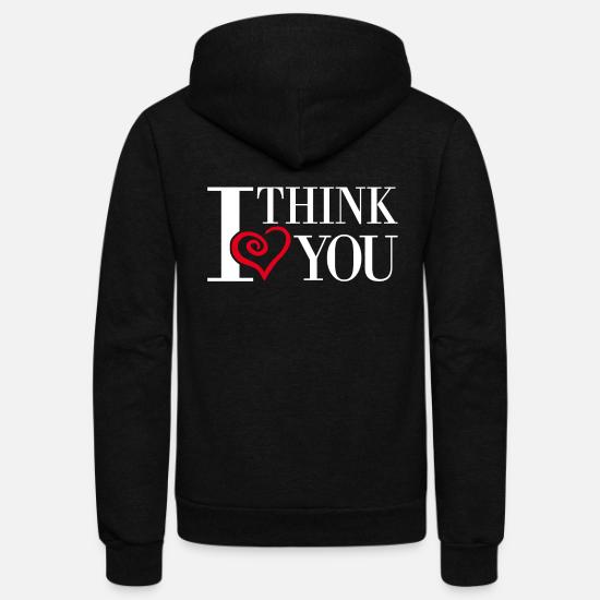 I Think I Love You Unisex Fleece Zip Hoodie Spreadshirt